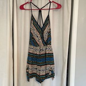 Patterned romper
